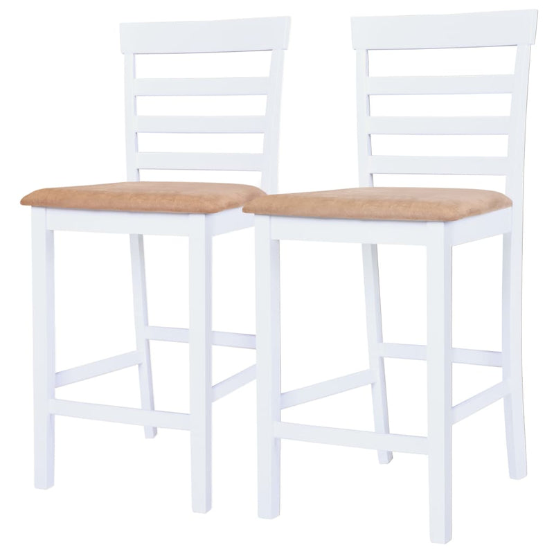 vidaXL Bar Table and Stool Set 3 Pieces MDF Dark Brown