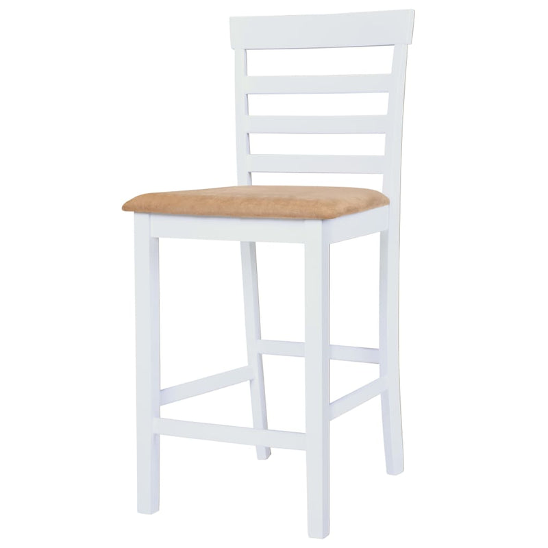 vidaXL Bar Table and Stool Set 3 Pieces MDF Dark Brown