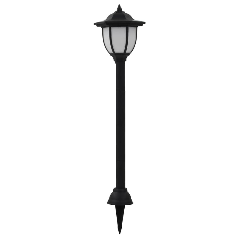 vidaXL Outdoor Solar Lamps 3 pcs LED Black