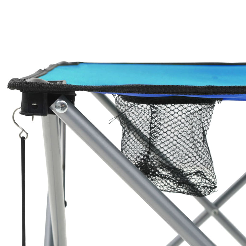 vidaXL Camping Table and Chair Set 3 Pieces Blue