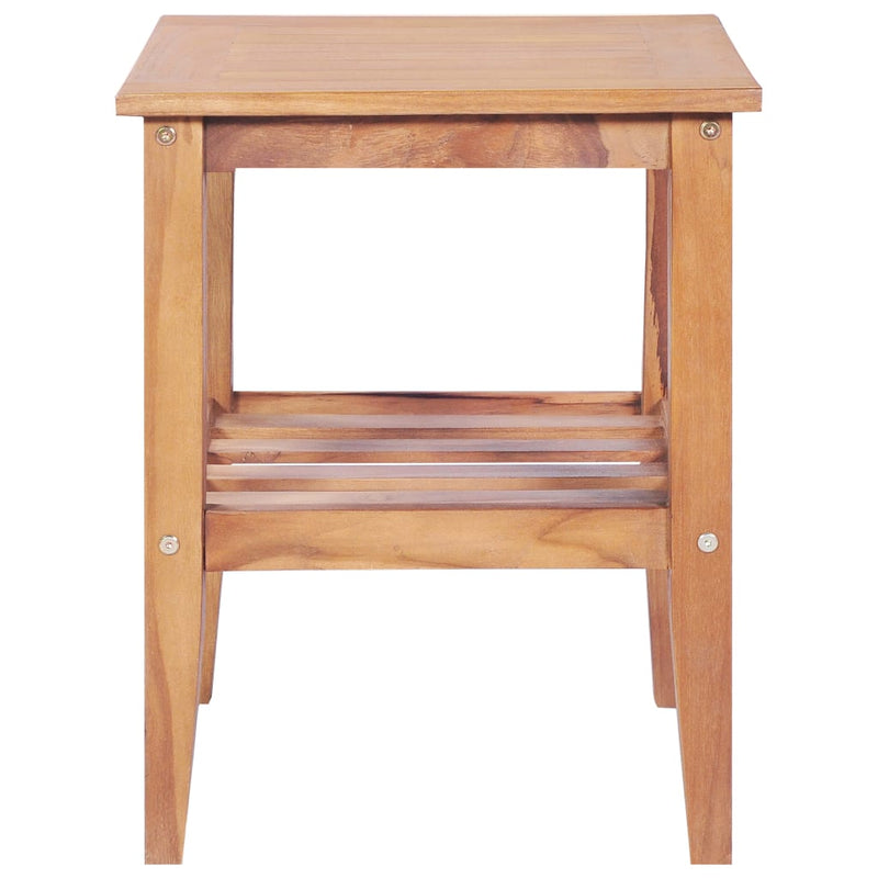 vidaXL Coffee Table 40x40x50 cm Square Solid Teak