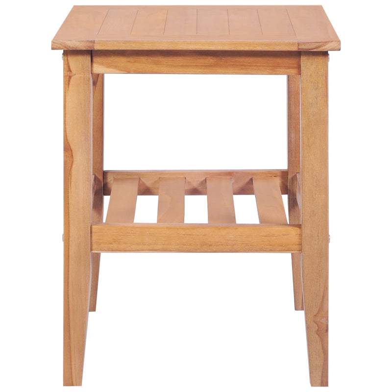 vidaXL Coffee Table 40x40x50 cm Square Solid Teak