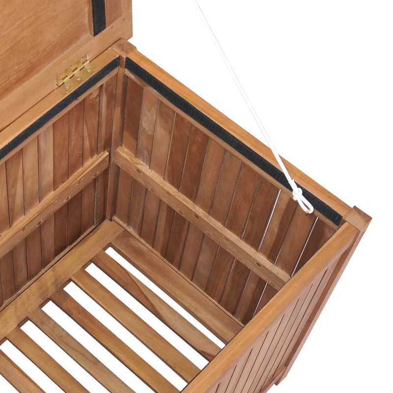 vidaXL Garden Storage Box 120x50x58 cm Solid Teak Wood