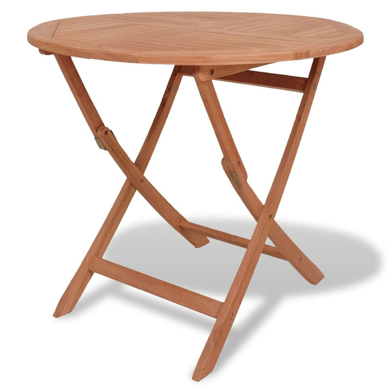 vidaXL Folding Garden Table 85x76 cm Solid Teak Wood