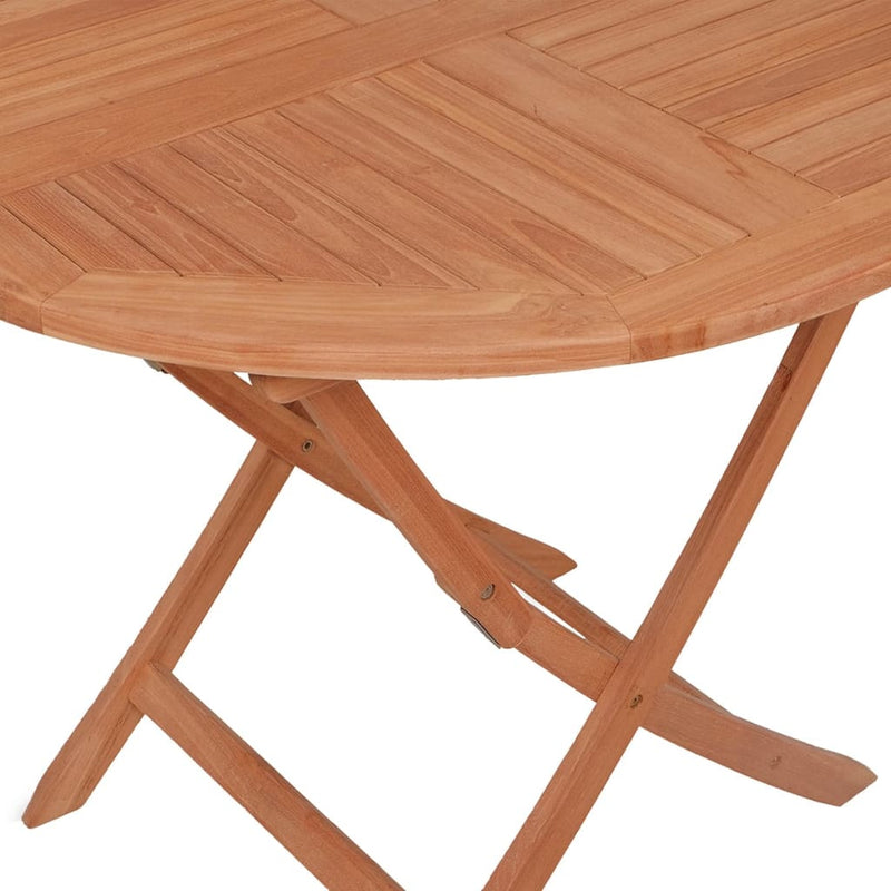 vidaXL Folding Garden Table 85x76 cm Solid Teak Wood