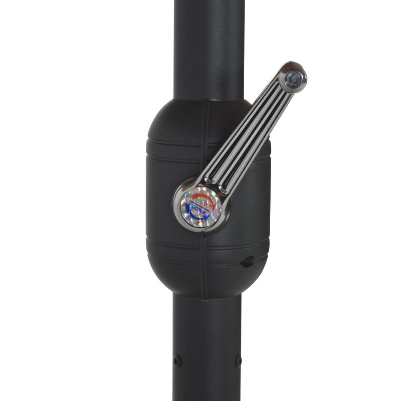 vidaXL Garden Parasol with Aluminium Pole 460x270 cm Anthracite