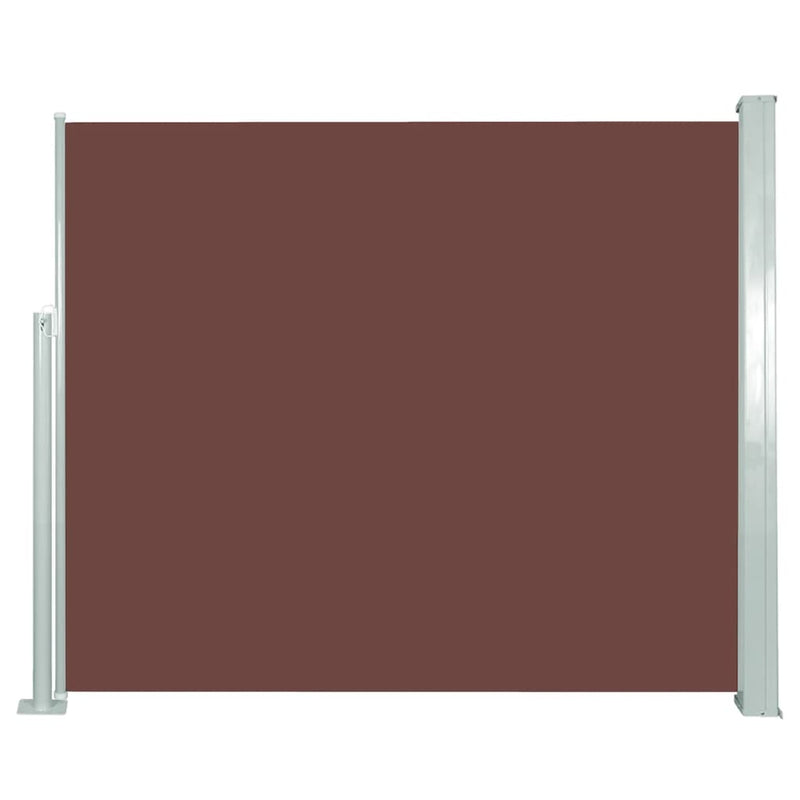 vidaXL Retractable Side Awning 120 x 300 cm Brown