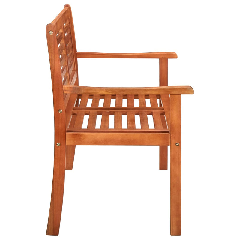 vidaXL 2-Seater Garden Bench 120 cm Solid Eucalyptus Wood