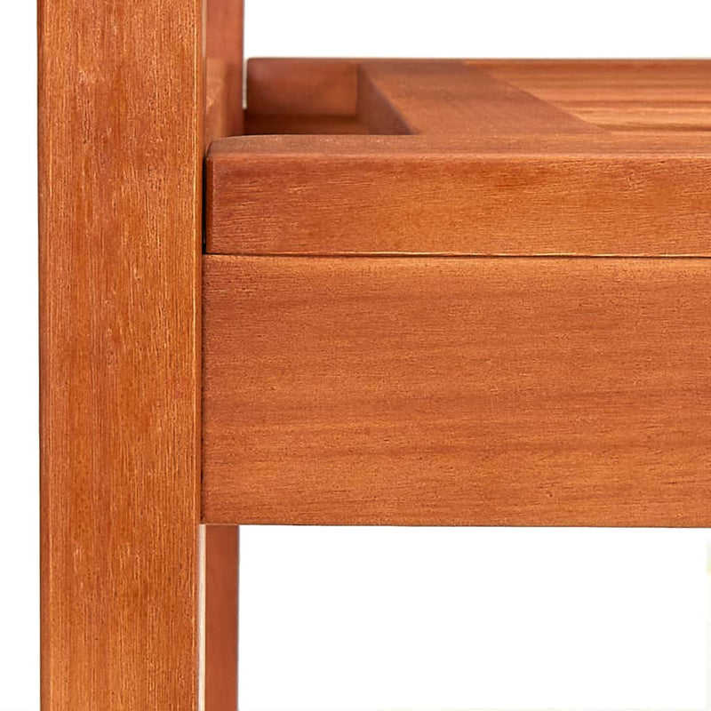 vidaXL 2-Seater Garden Bench 120 cm Solid Eucalyptus Wood