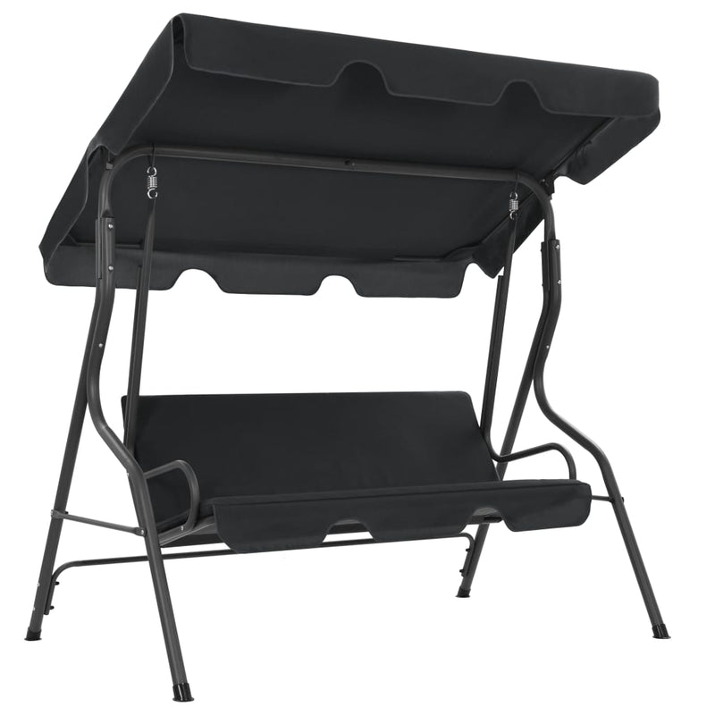 vidaXL Garden Swing Bench Anthracite 170x110x153 cm
