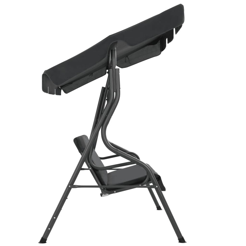 vidaXL Garden Swing Bench Anthracite 170x110x153 cm