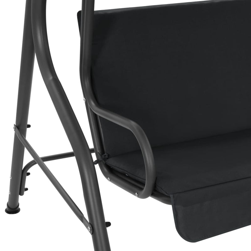 vidaXL Garden Swing Bench Anthracite 170x110x153 cm