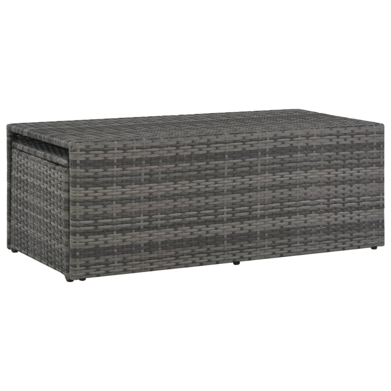 vidaXL 6 Piece Garden Lounge Set with Cushions Poly Rattan Grey