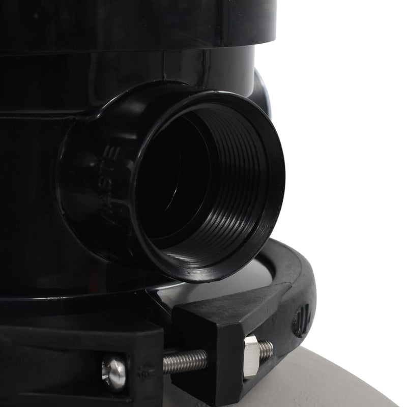 vidaXL Pool Sand Filter with 4 Position Valve Grey 350 mm