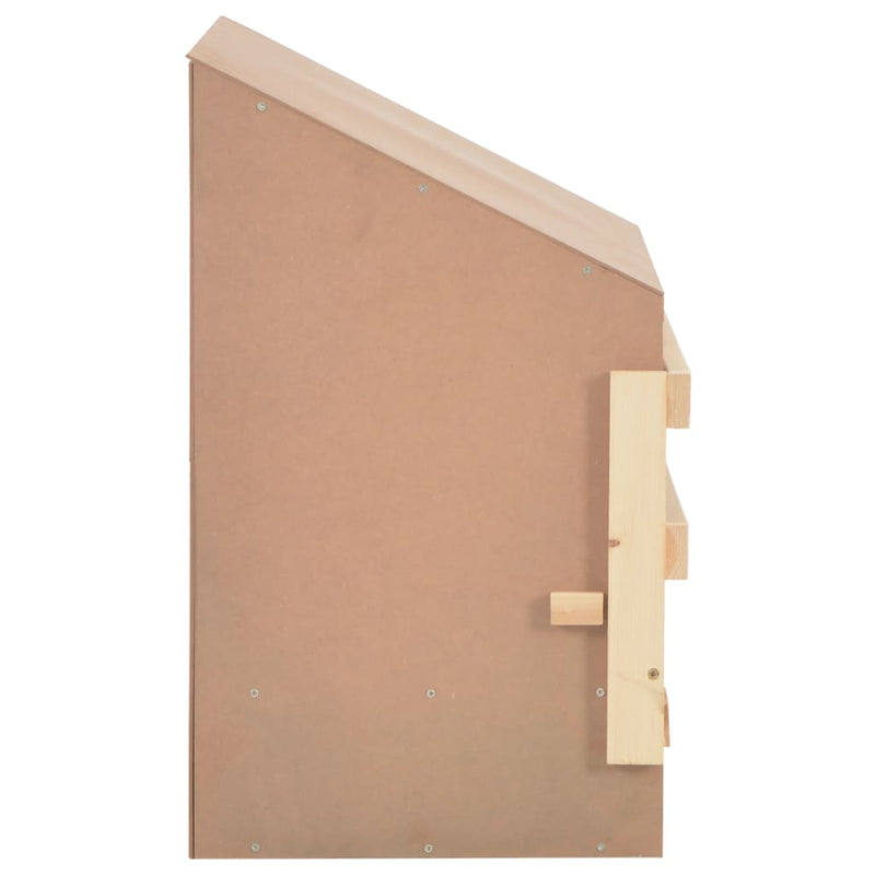 vidaXL Chicken Laying Nest 3 Compartments 72x33x54 cm Solid Pine Wood