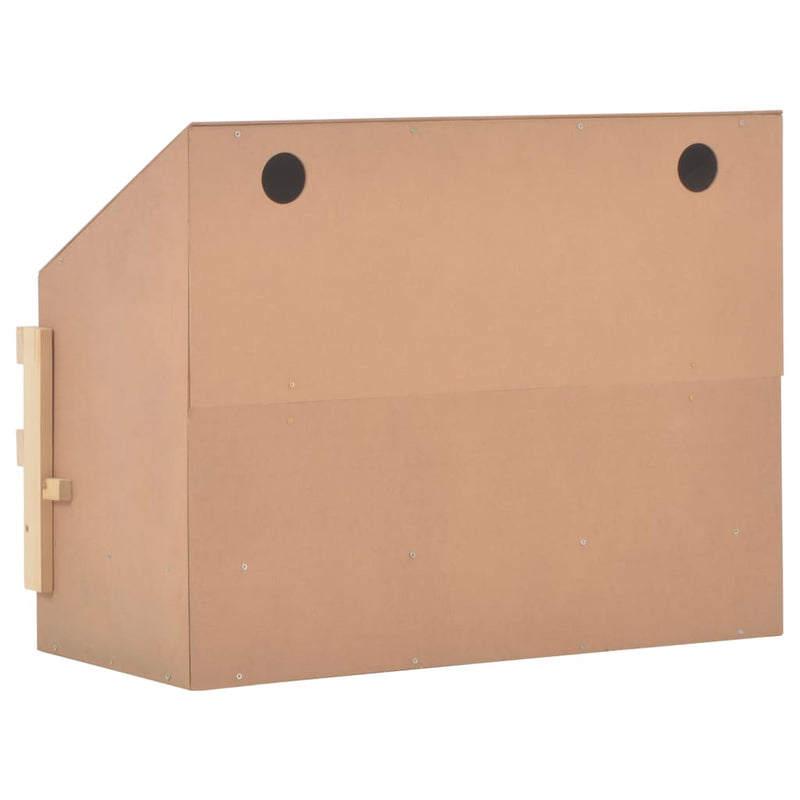 vidaXL Chicken Laying Nest 3 Compartments 72x33x54 cm Solid Pine Wood
