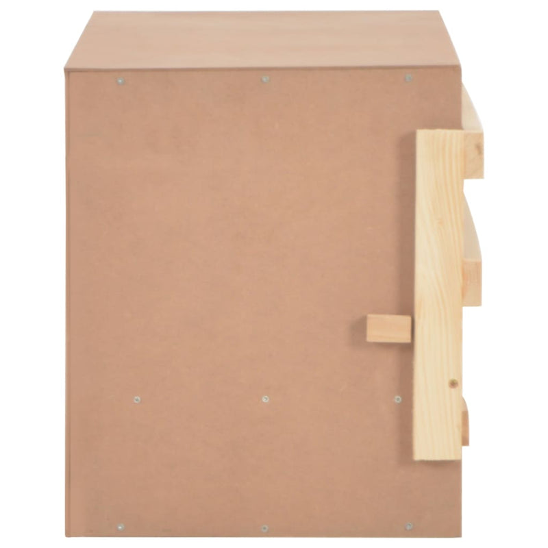 vidaXL Chicken Laying Nest 3 Compartments 72x33x38 cm Solid Pine Wood
