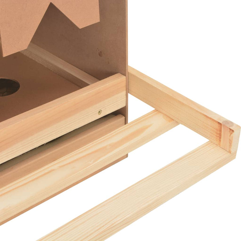 vidaXL Chicken Laying Nest 5 Compartments 117x33x54 cm Solid Pine Wood
