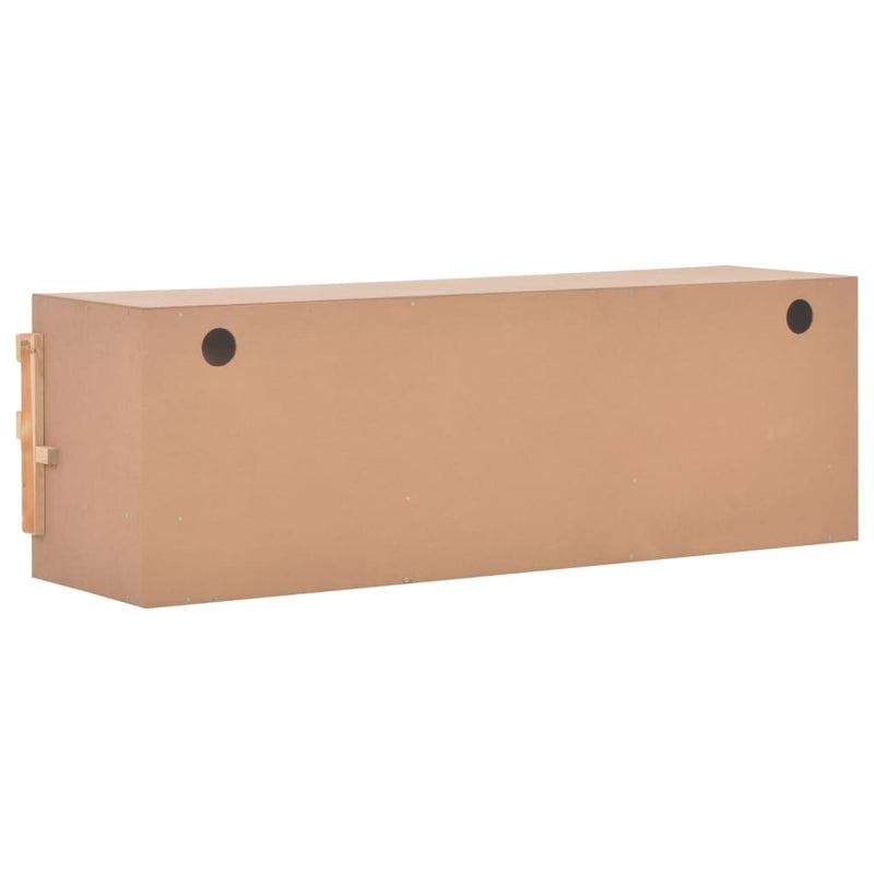 vidaXL Chicken Laying Nest 5 Compartments 117x33x38 cm Solid Pine Wood
