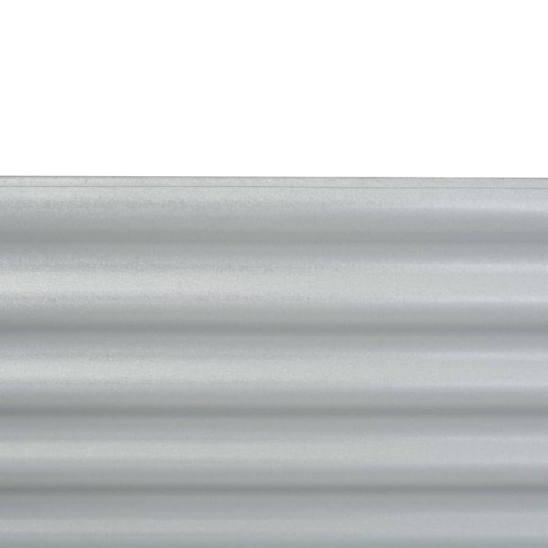 vidaXL Garden Raised Bed 160x80x81 cm Galvanised Steel Silver