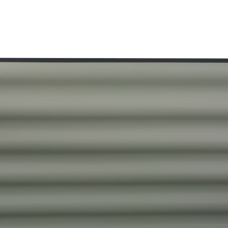 vidaXL Garden Raised Bed 160x80x81 cm Galvanised Steel Grey
