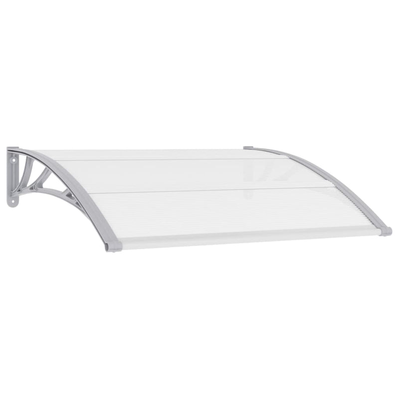 vidaXL Door Canopy Grey 120x100 cm PC