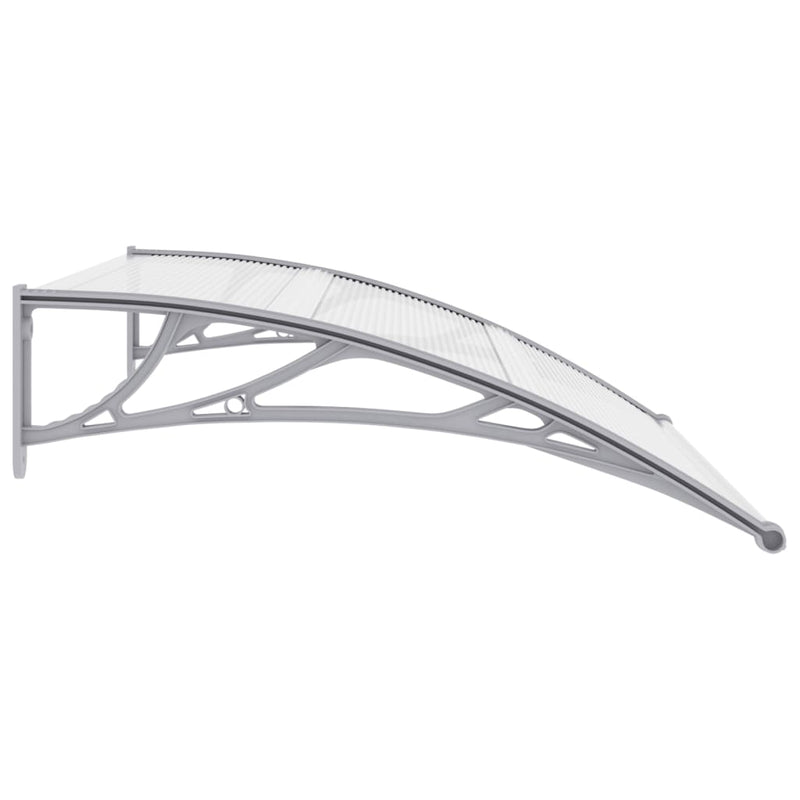 vidaXL Door Canopy Grey 120x100 cm PC