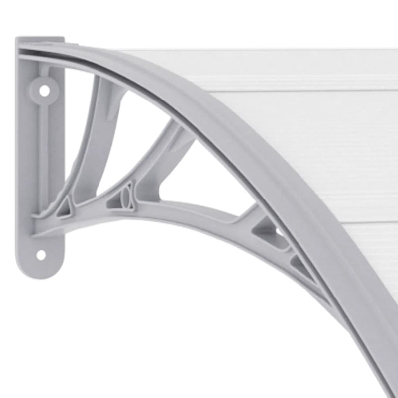 vidaXL Door Canopy Grey 120x100 cm PC
