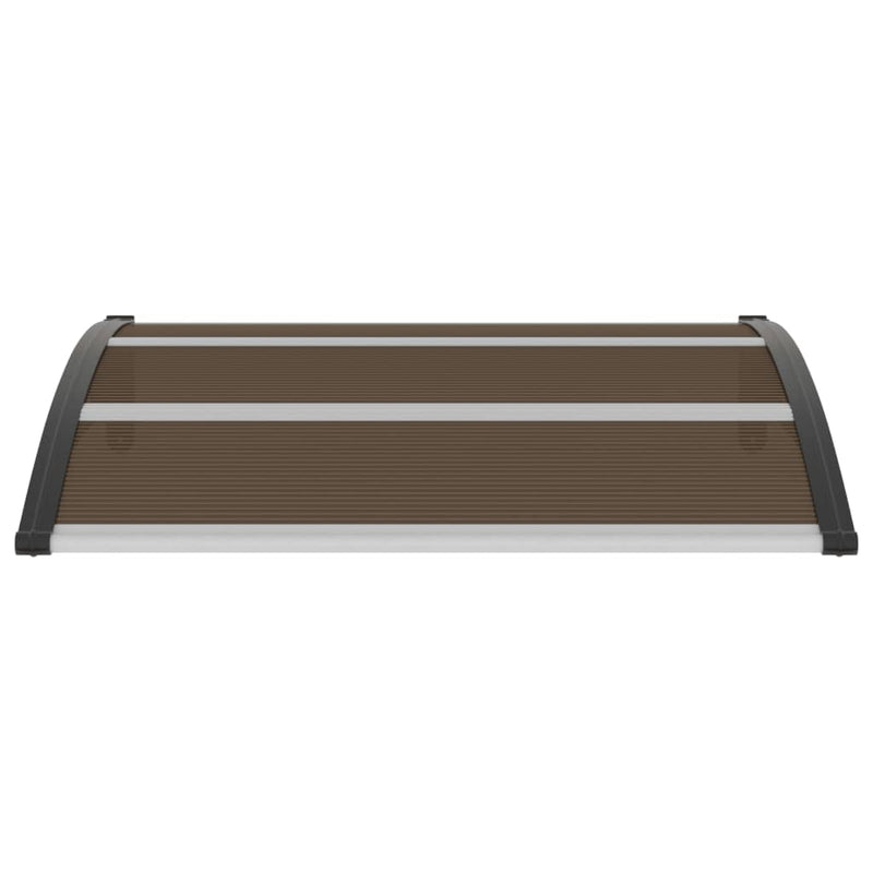 vidaXL Door Canopy Black 120x100 cm PC
