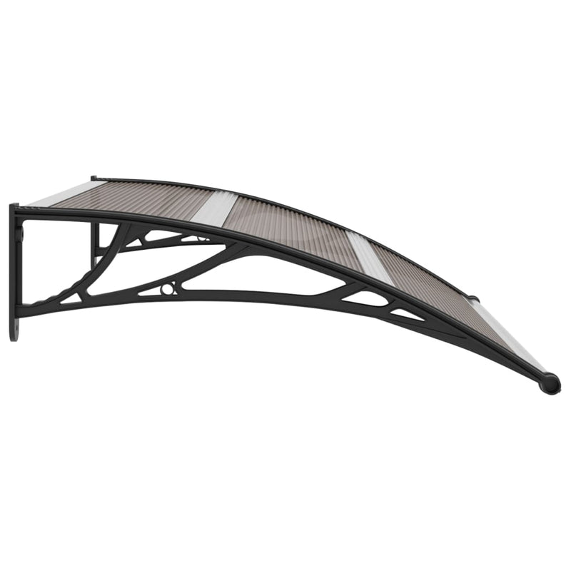 vidaXL Door Canopy Black 120x100 cm PC