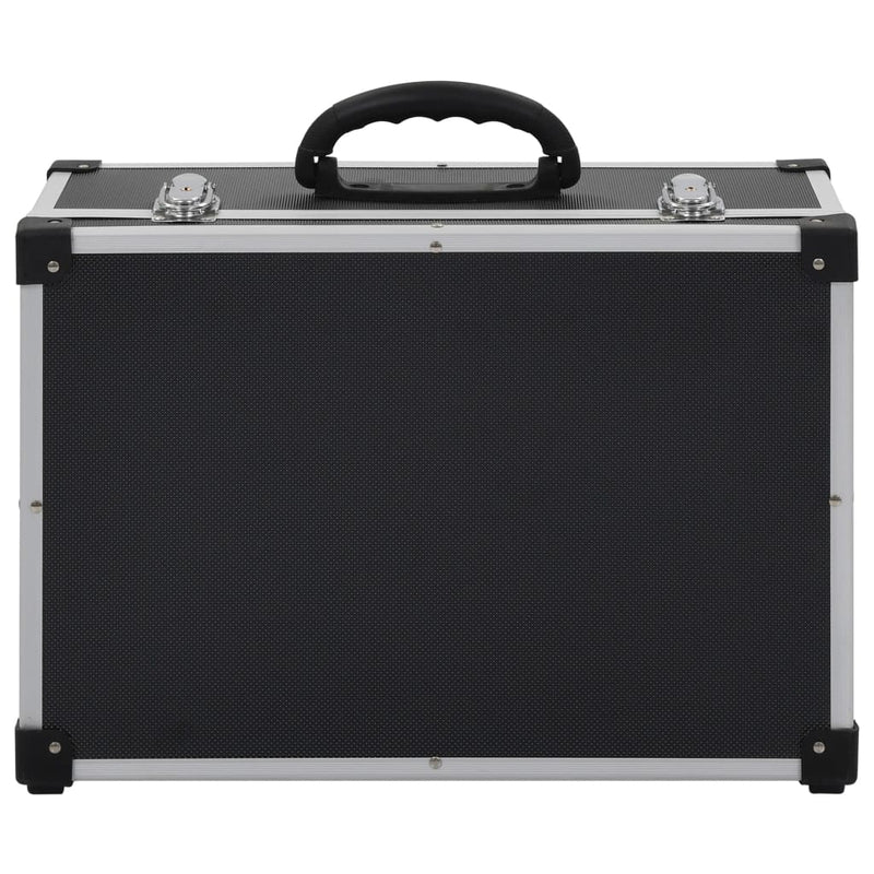 vidaXL CD Case for 60 CDs Aluminium ABS Black