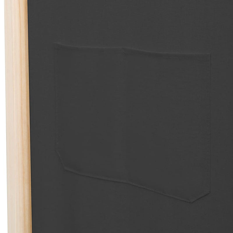 vidaXL 6-Panel Room Divider Grey 240x170x4 cm Fabric