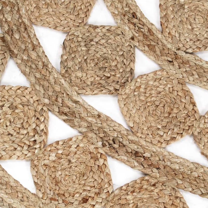 vidaXL Handmade Rug Braided Jute 90 cm