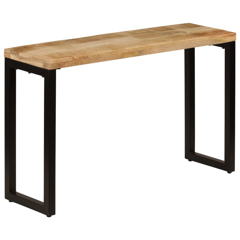vidaXL Console Table 120x35x76 cm Solid Wood Mango and Steel