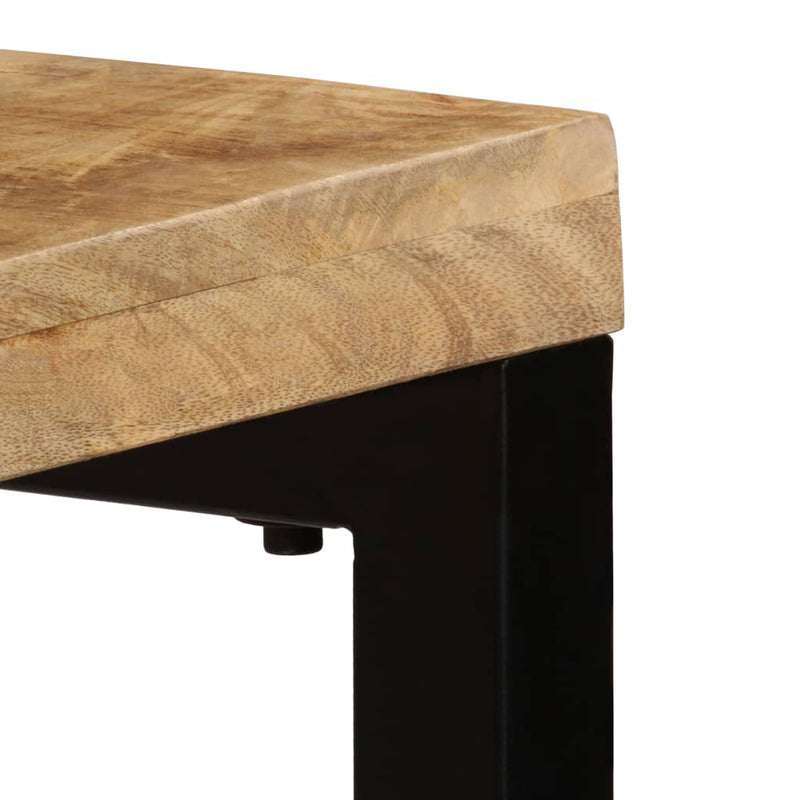 vidaXL Console Table 120x35x76 cm Solid Wood Mango and Steel
