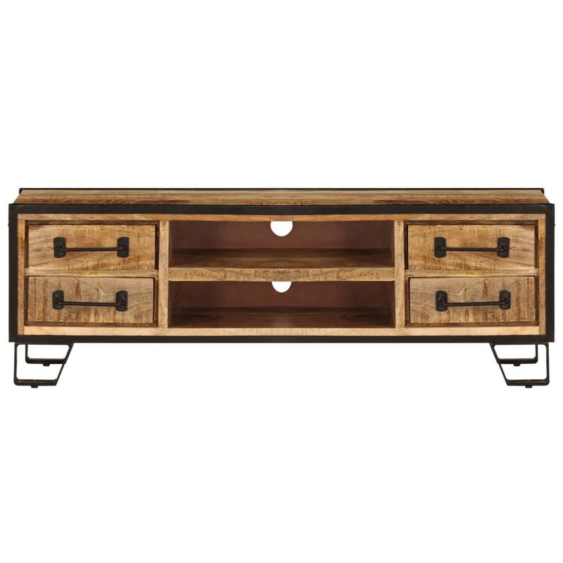 vidaXL TV Cabinet with Drawers 120x30x40 cm Solid Mango Wood