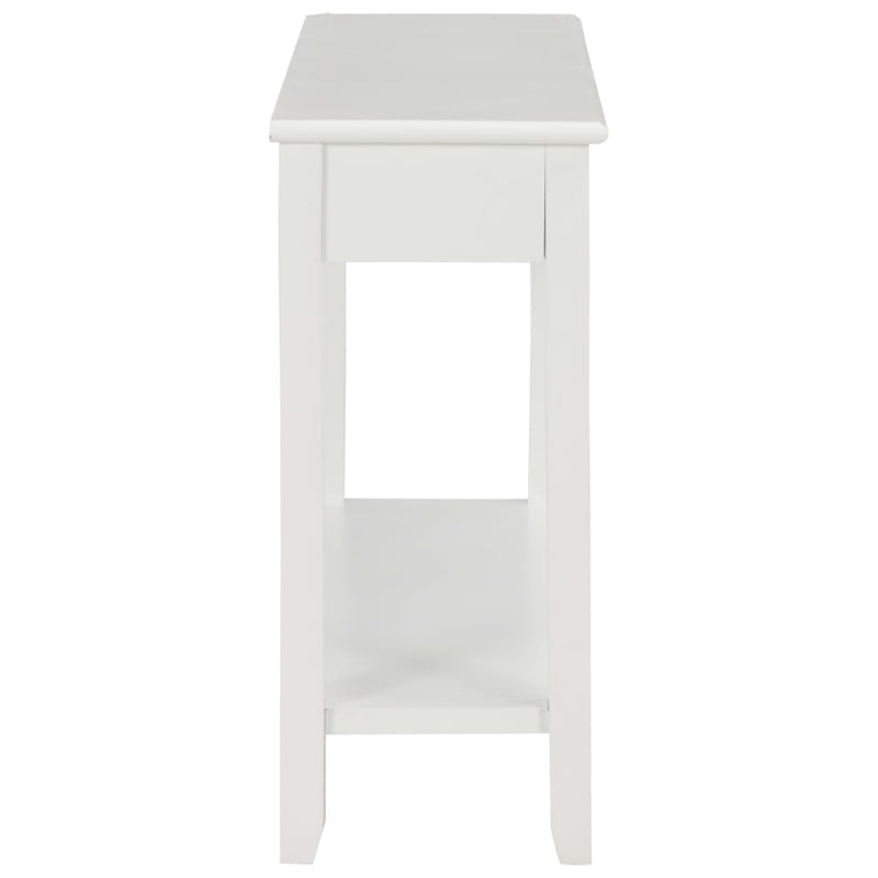 vidaXL Console Table White 110x35x80 cm Wood