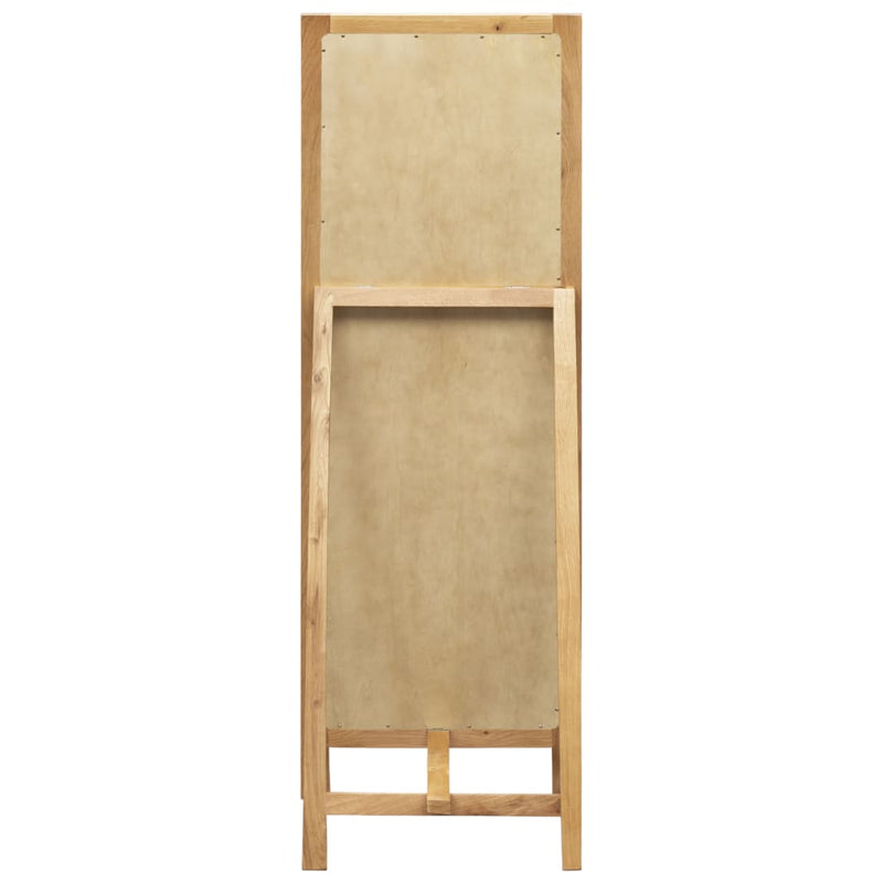 vidaXL Freestanding Mirror 48x46.5x150 cm Solid Oak Wood