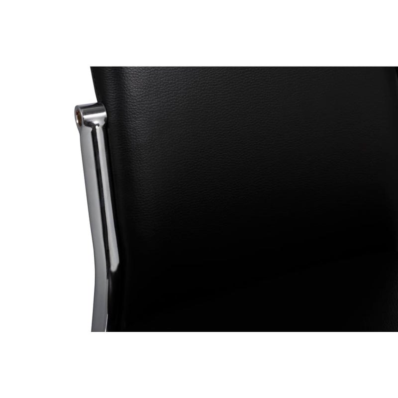 vidaXL Dining Chairs 4 pcs Black Faux Leather