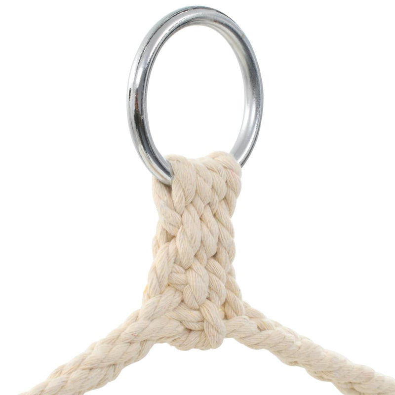 vidaXL Swing Chair Fabric Cream White