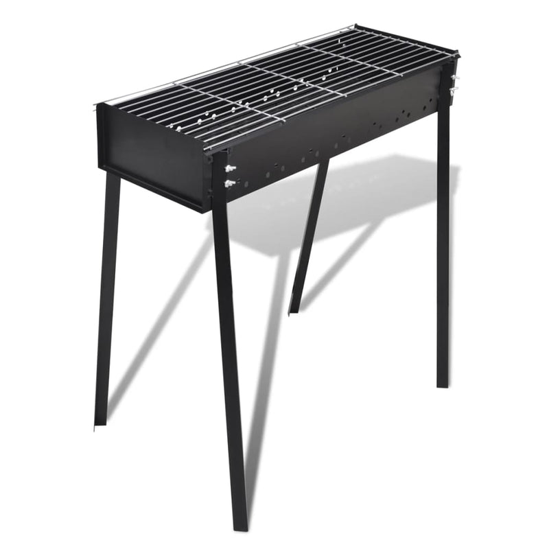 vidaXL BBQ Stand Charcoal Barbecue Square 75 x 28 cm