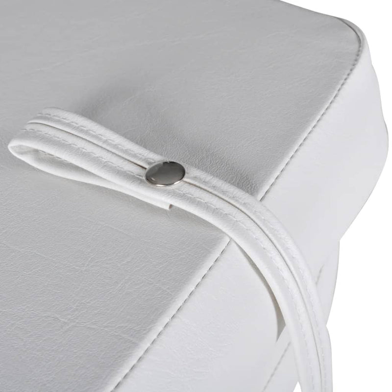 vidaXL Boat Seat Foldable Backrest with Blue-white Pillow 41x36x48 cm