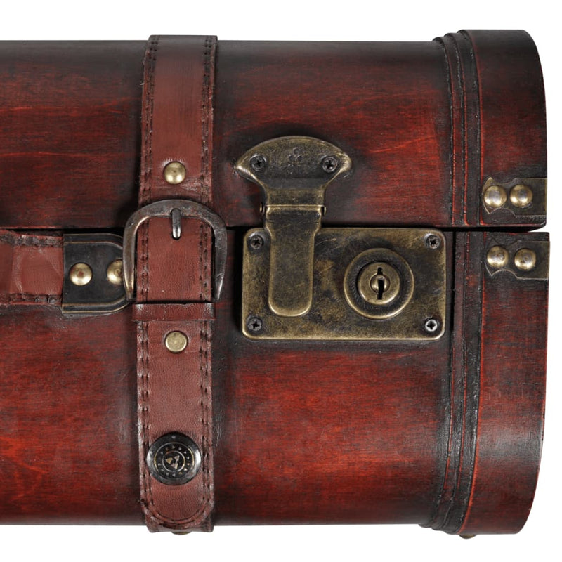vidaXL Wooden Treasure Chests 2 pcs Vintage Brown