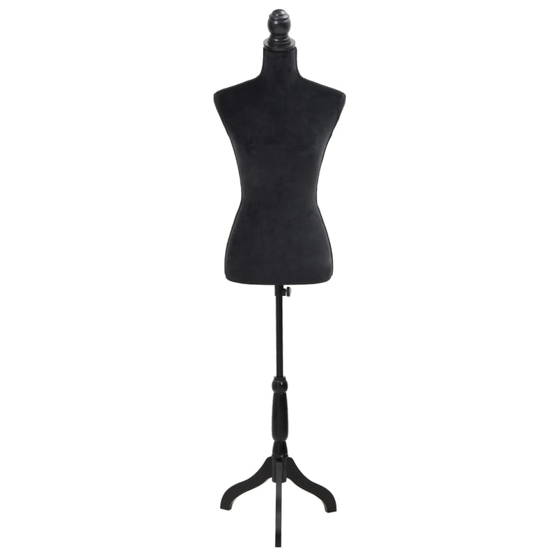 vidaXL Ladies Bust Display Black Female Dressmakers Dummy Mannequin