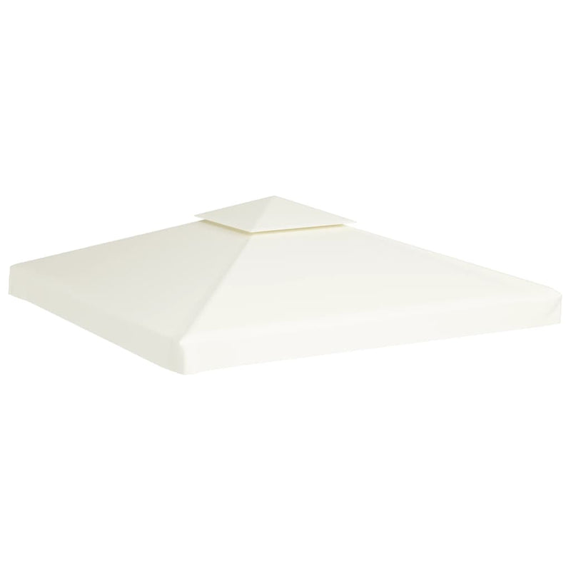 vidaXL Waterproof Gazebo Cover Canopy 310 g / m² Cream White 3 x 3 m