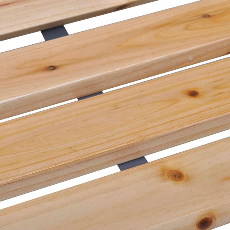 vidaXL Garden Bench 120 cm Wood and Iron