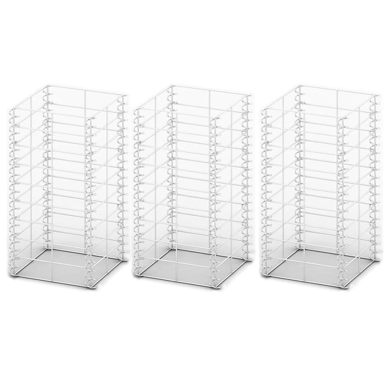 vidaXL Gabion Set 3 pcs Galvanised Wire 25x25x50 cm