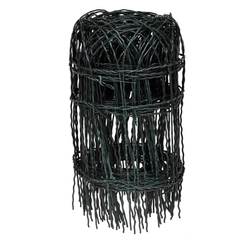 vidaXL Garden Border Fence Powder-coated Iron 25x0.4 m