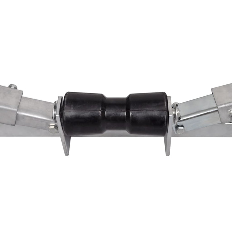vidaXL Boat Trailer Bottom Support Bracket with Keel Rollers
