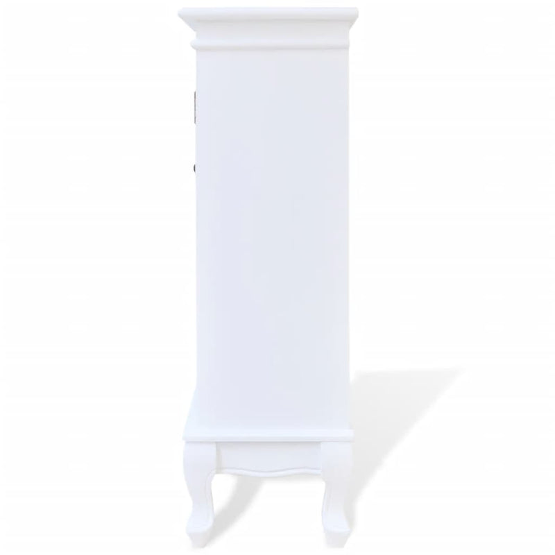 vidaXL Cabinet with 5 Drawers 2 Shelves White